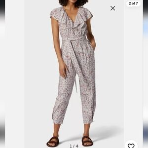 Joie Nell Ruffle Top Jumpsuit (sold on revolve)| Size 2